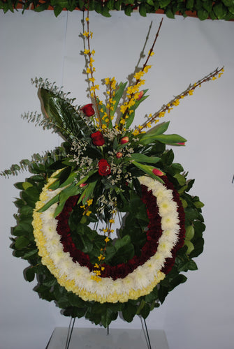 Red White & Yellow Serenity Wreath